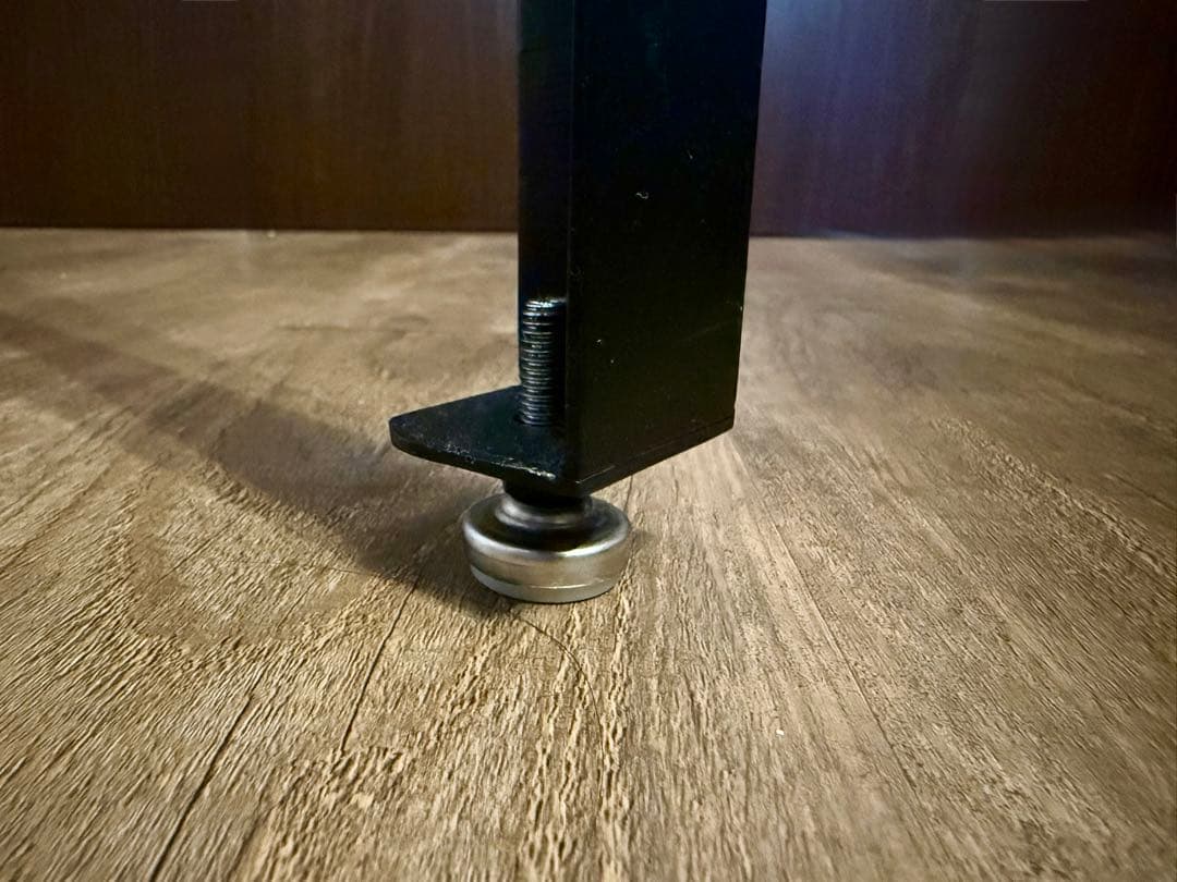 アイアン脚ウッドサイドテーブル　無垢材