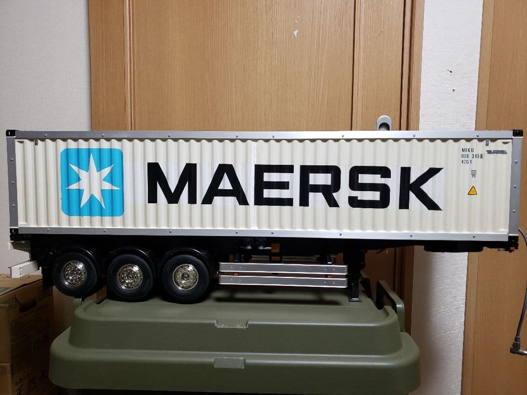 美品　タミヤ1／14 MAERSK コンテナトレーラー ラジコン　海コン