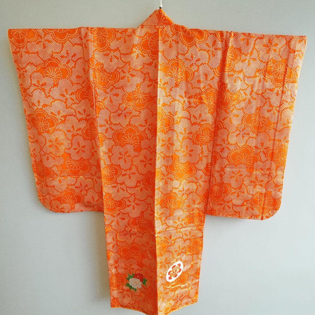 七五三セット　7歳女の子　化繊　総しぼり柄　豪華刺繍　52337