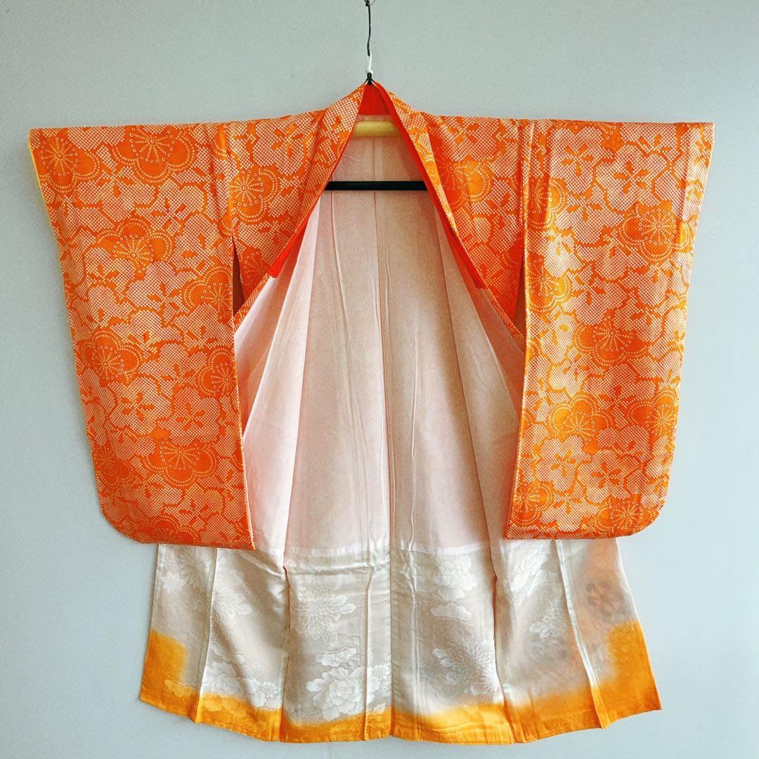 七五三セット　7歳女の子　化繊　総しぼり柄　豪華刺繍　52337