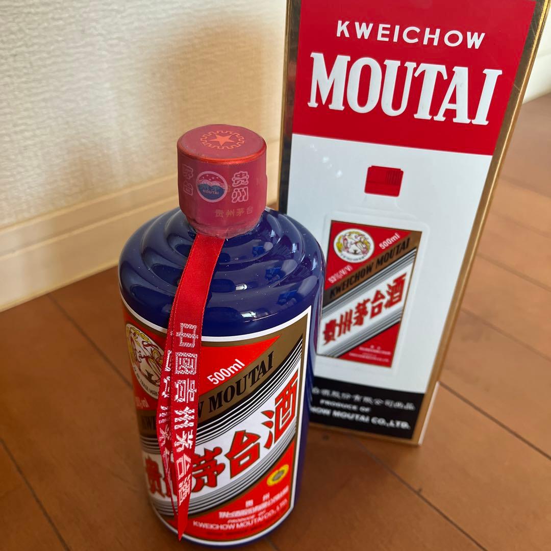 貴州茅台酒 マオタイ酒 500ml 2021年　青ボトル