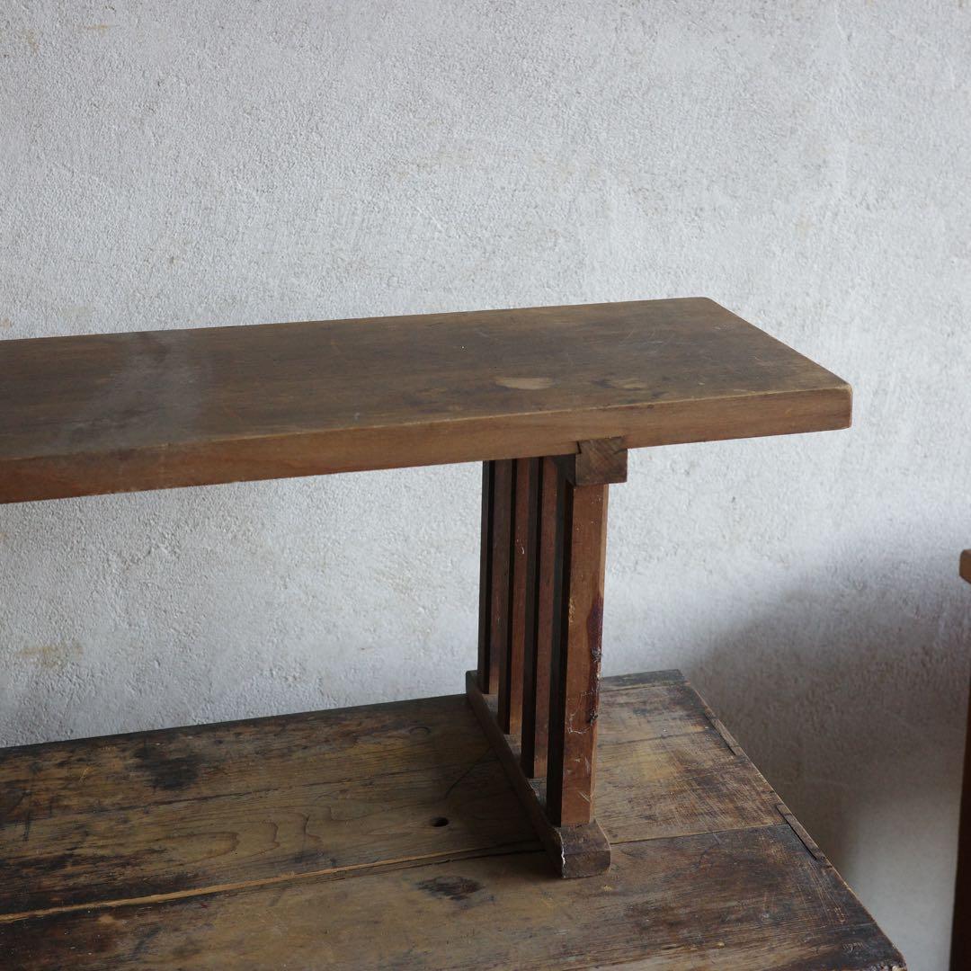 値下げしました！古家具　レトロな花台　展示台　八足台