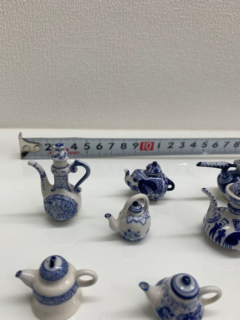 染め付け　ティーポット(ミニチュア)