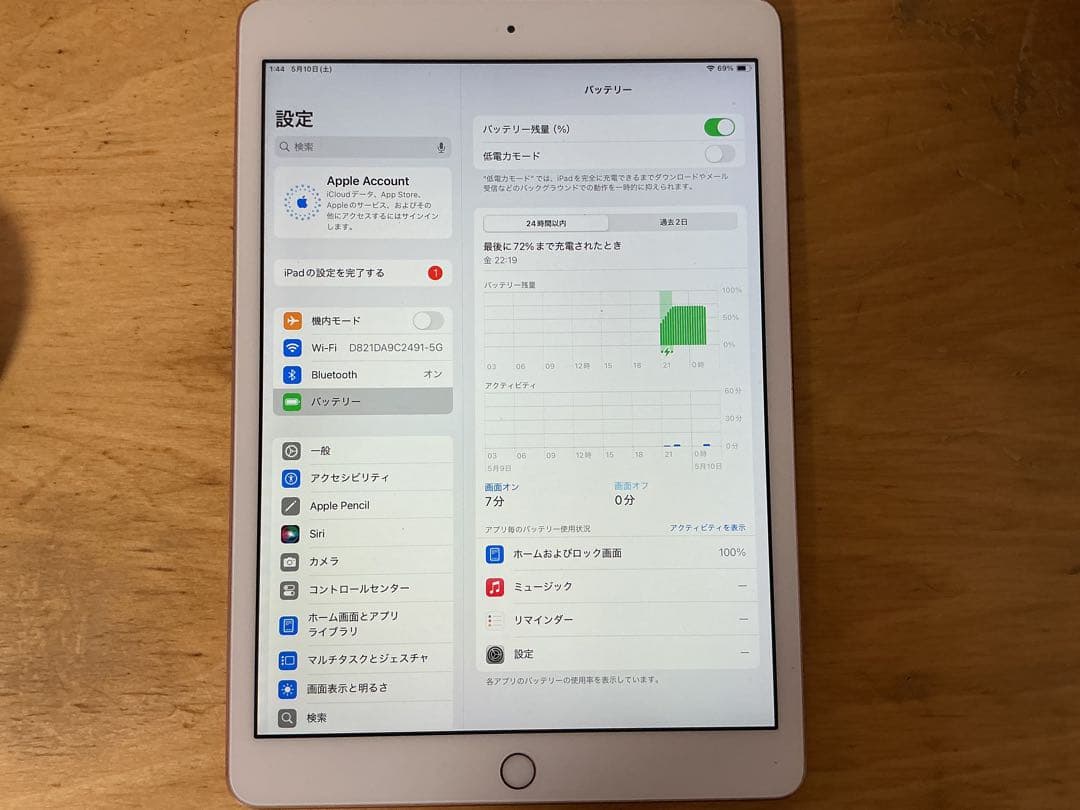 Apple iPad 第7世代　32GB 外箱、保護フィルム、ケース付き