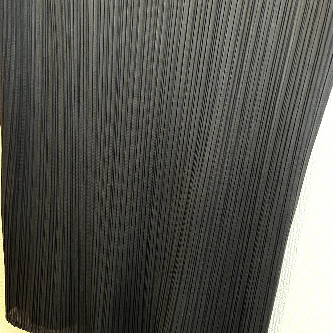 【極美品】プリーツプリーズ ノースリーブ トップス ブラック