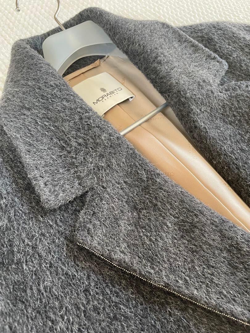 【美品】MORABITO PREMIER アルパカ　シングル　 チェスターコート