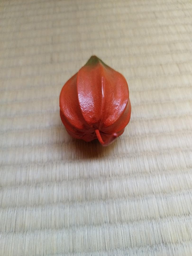 送料無料　超希少【超絶技巧】 輪島塗 鬼灯香合 秘法乾漆造り塗師　川岸充雅造