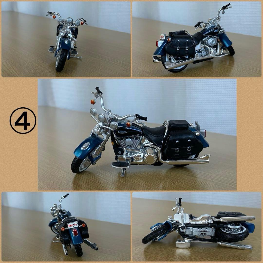 MAISTO ハーレーダビッドソン等　ミニバイク模型　フィギュア　５台セット