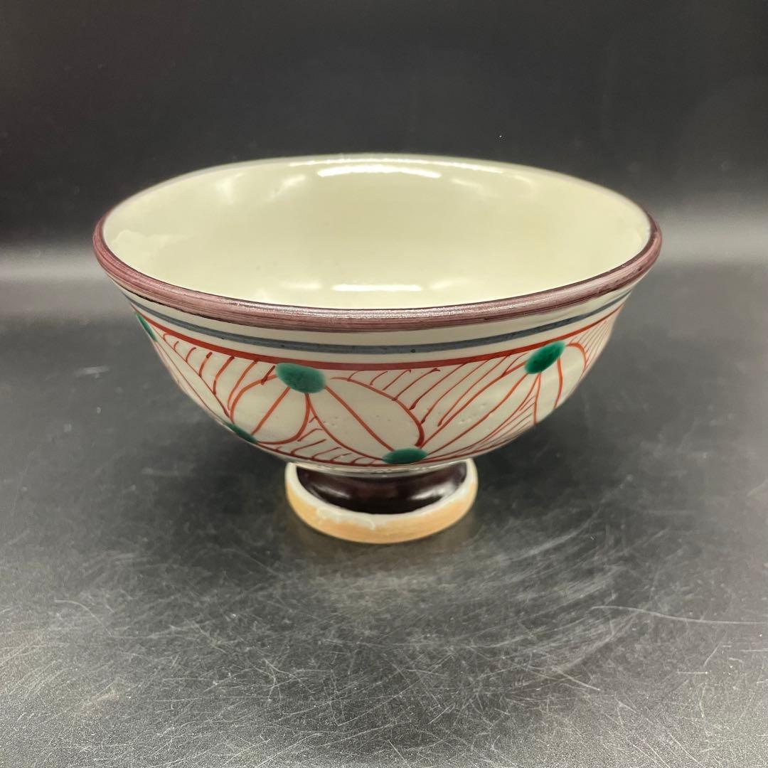 【105】日吉窯 色絵抹茶茶碗 加藤丈佳