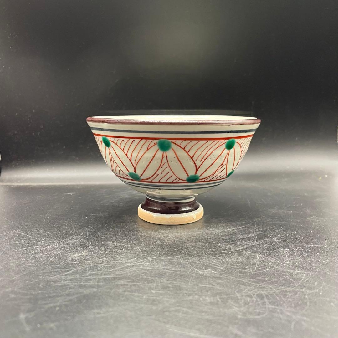 【105】日吉窯 色絵抹茶茶碗 加藤丈佳