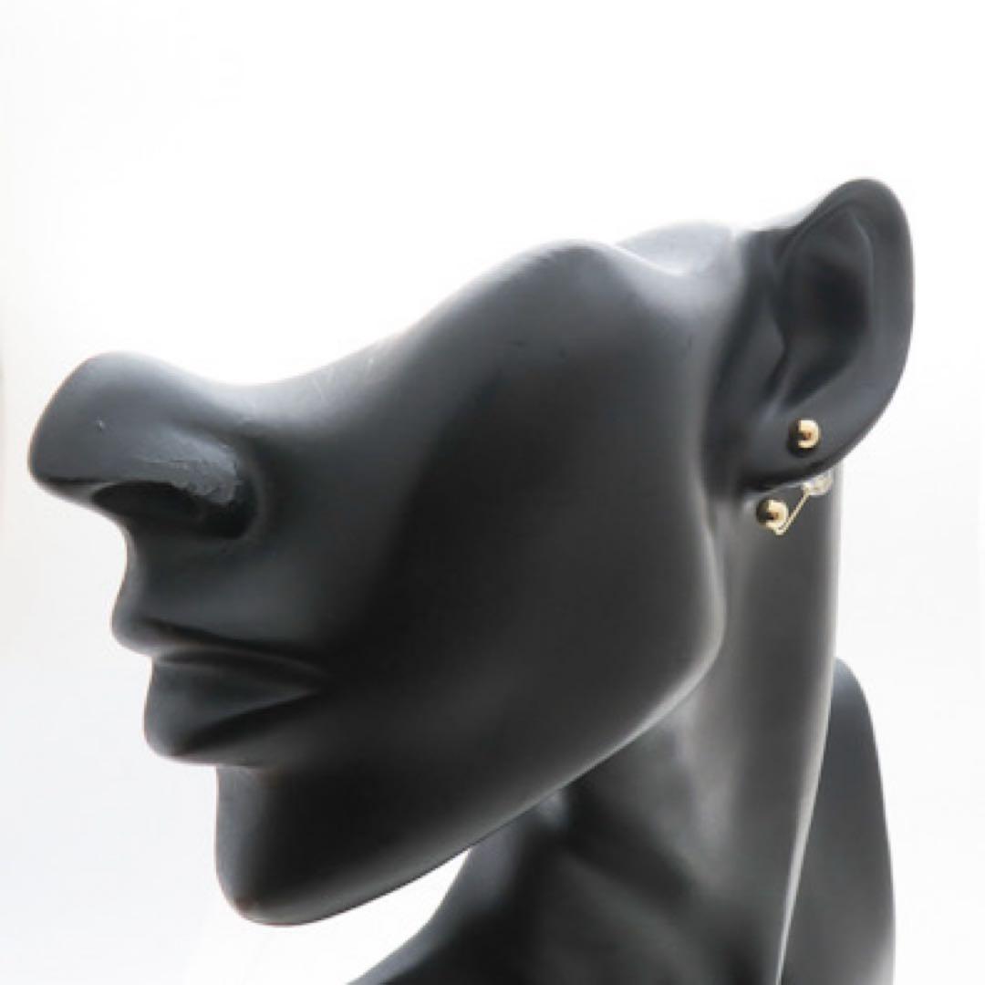 k*o様 新品　K18YG 丸玉デザイン ピアス＆キャッチセット　プレゼントにも