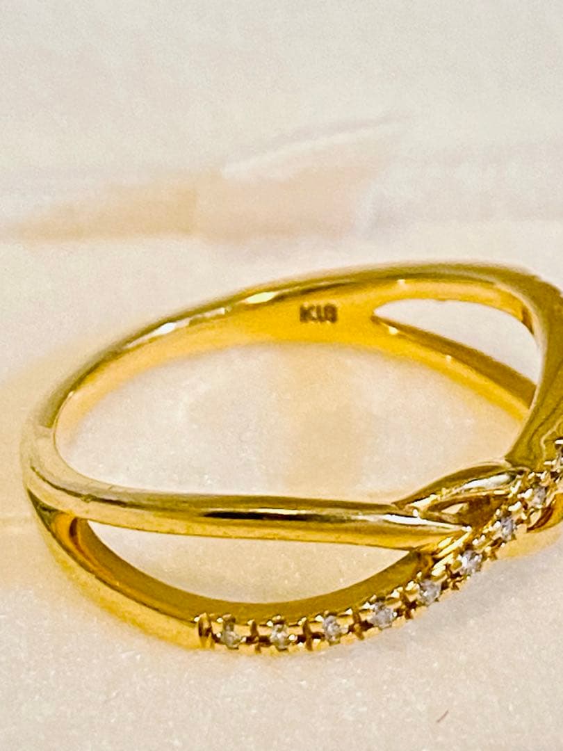 4°C 指輪 リング　K18 YG ダイヤモンド