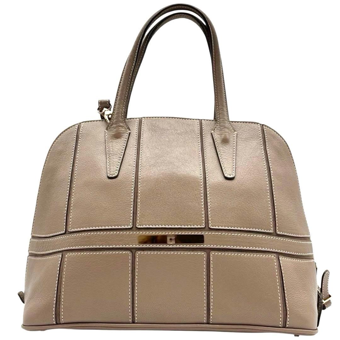 美品◎ゲラルディーニ 2way 斜めがけ ショルダーバッグ ミニボストン レザー