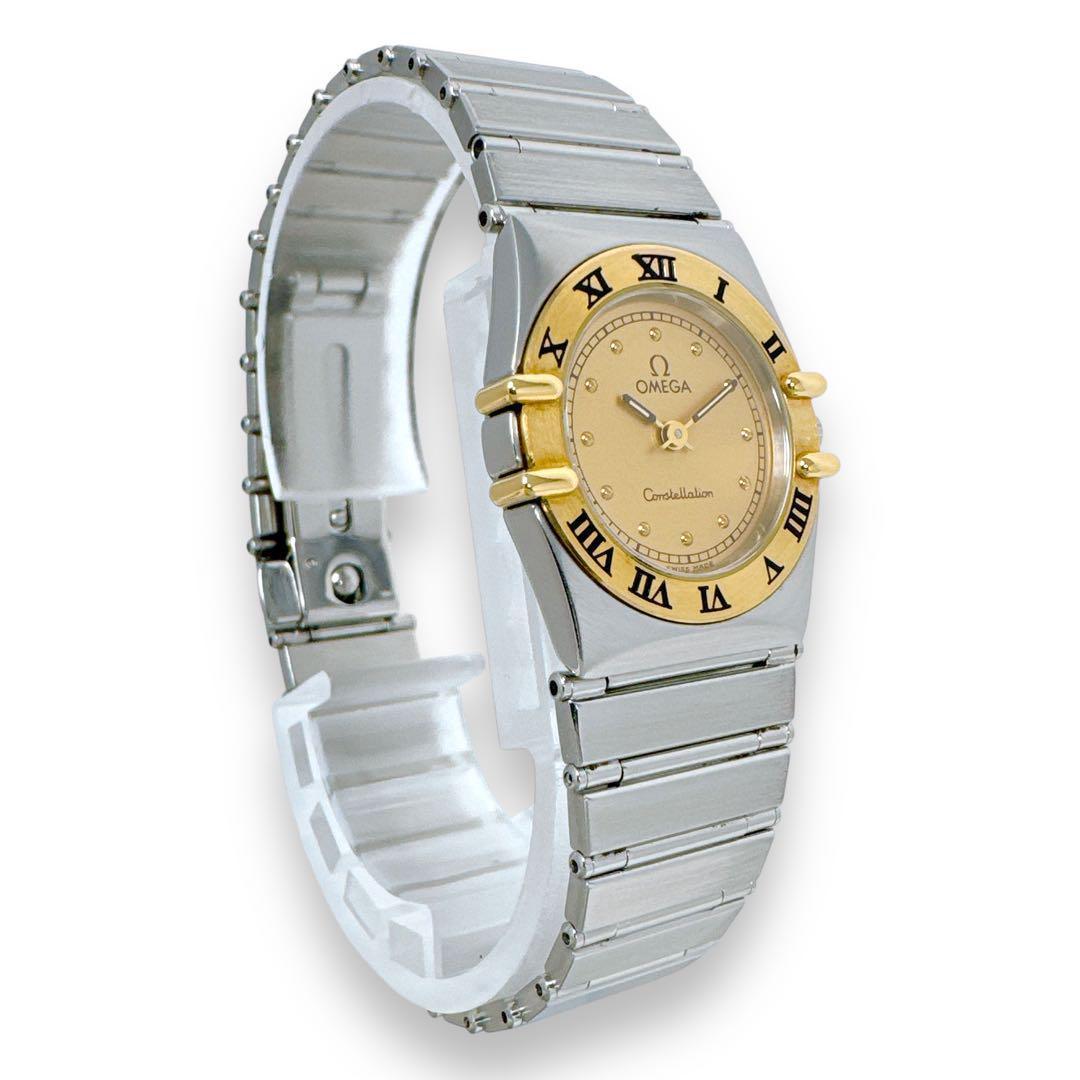 オメガ OMEGA コンステレーション ミニ K18 コンビ レディース 腕時計