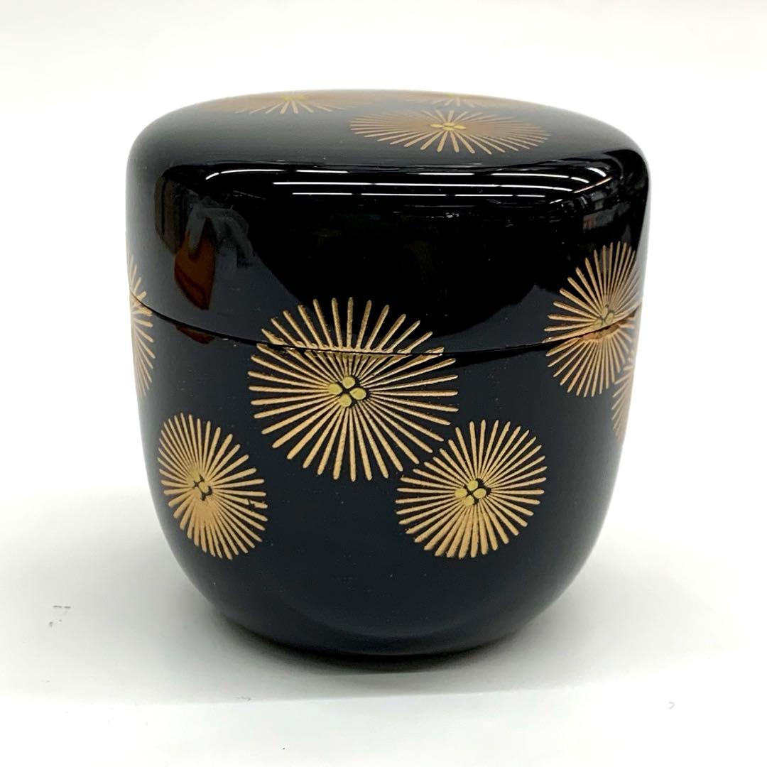 【中棗　唐松蒔絵】和田寿峰　共箱