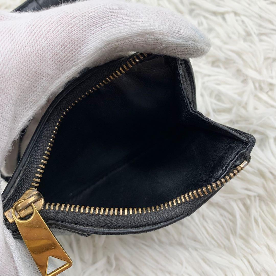 【✨美品✨】ボッテガヴェネタ カセット 二つ折り財布 ブラック RFID