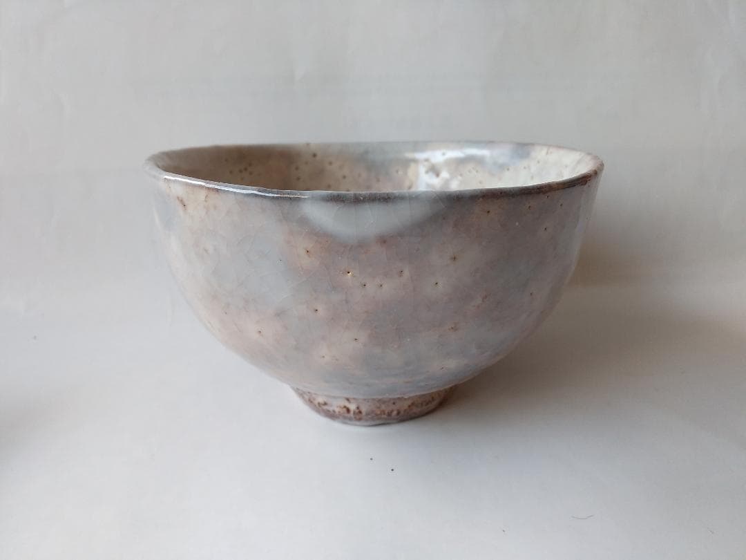 萩焼 茶碗 十二代 大和萬山 作 萩焼 共箱 共布 茶道具 抹茶碗 新品 未使用