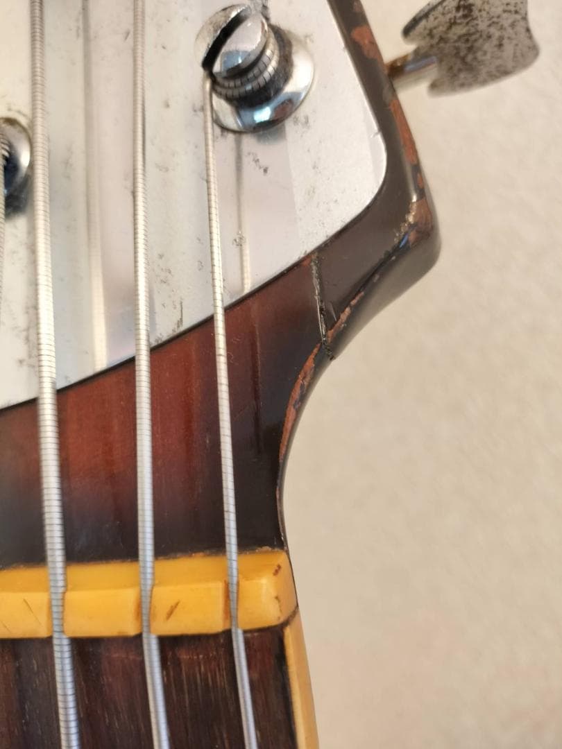 TEISCO NB-1 テスコ ビンテージベース ビザール ヘッド補修跡有