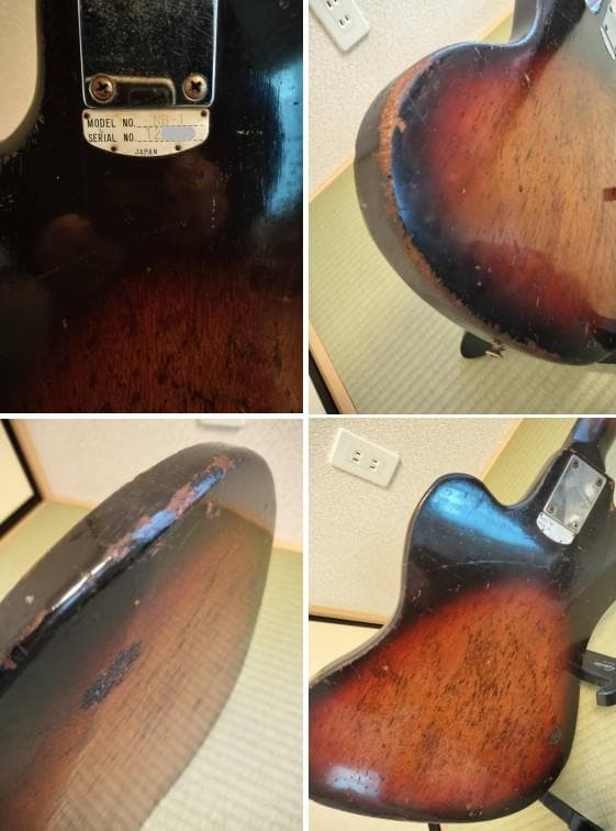TEISCO NB-1 テスコ ビンテージベース ビザール ヘッド補修跡有