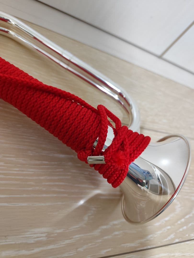 信号ラッパ2つ巻【 シルバー】 ソフトケース付 　最終値下げ❗️