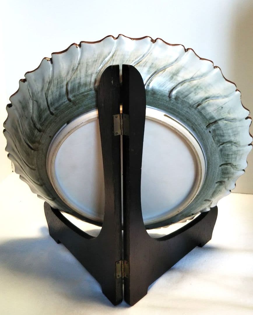 九谷焼/九谷焼皿/飾り皿/県無形文化財資格保持者松本佐一作の皿