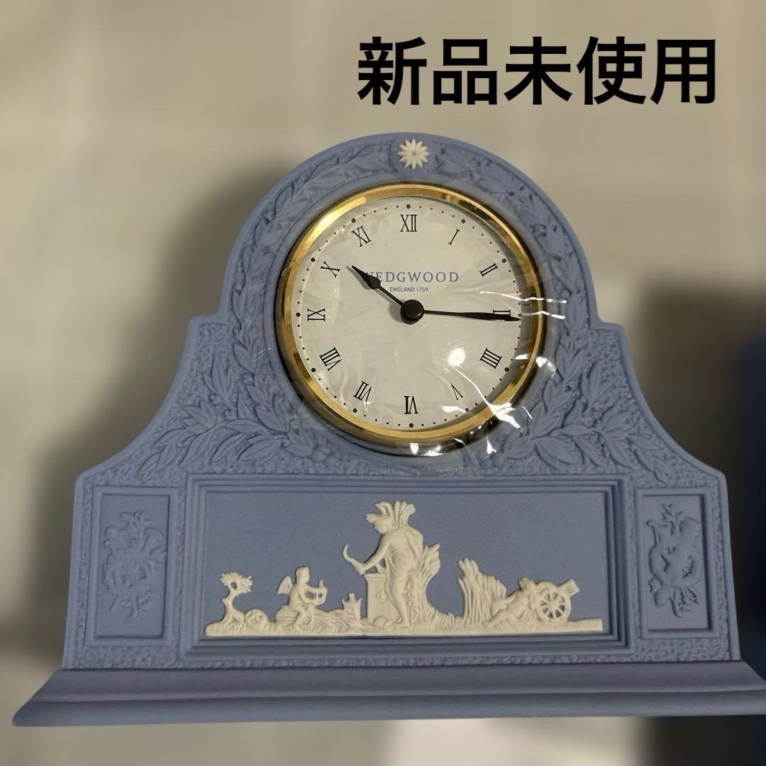 [新品未使用]  ジャスパー　ペールブルー マントルクロック