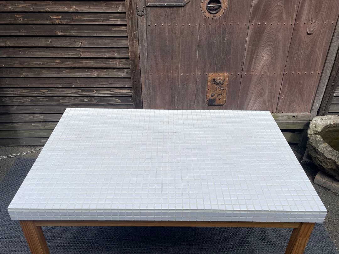 直接引取限定　モモナチュラル　タイルトップダイニングテーブル　仙台　宮城