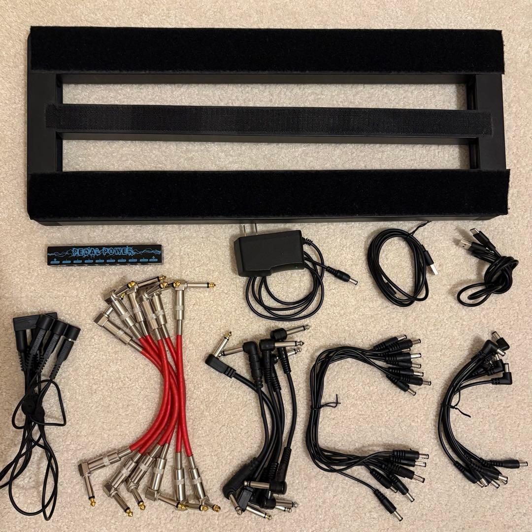 エフェクター　ペダルボード　パッチケーブル大量まとめ