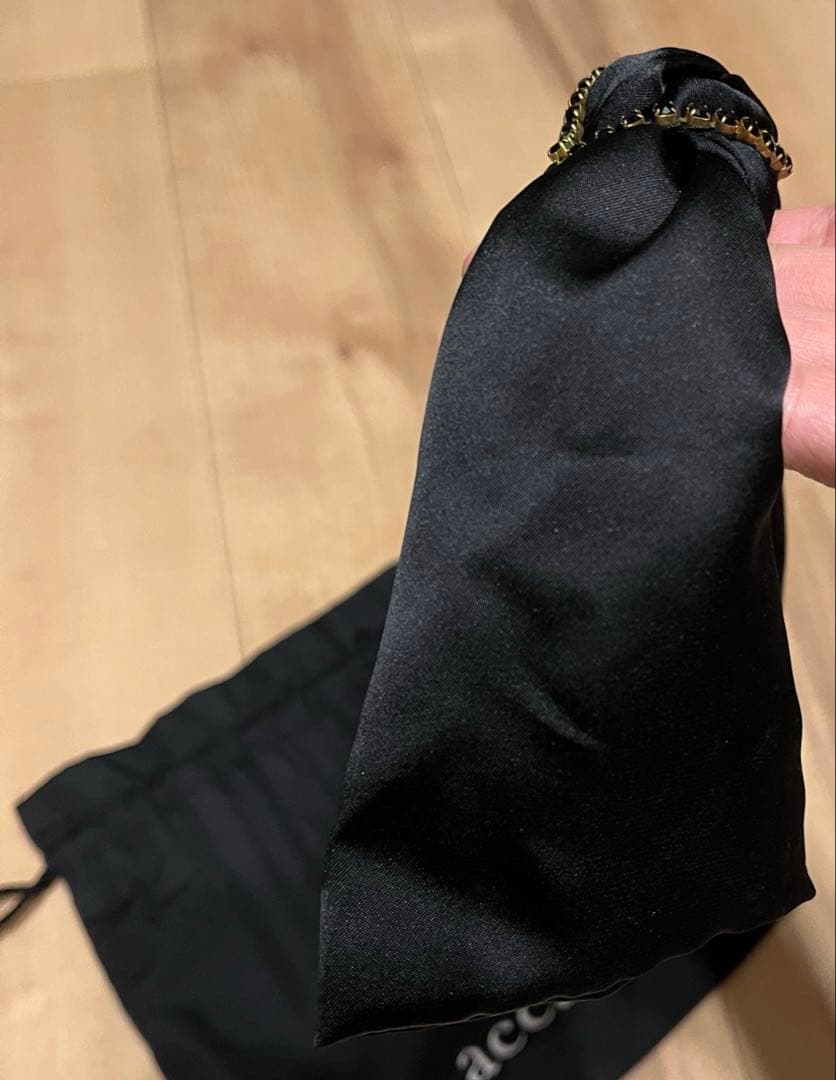 acca ブラックスカーフヘアバンド　スタッズつき