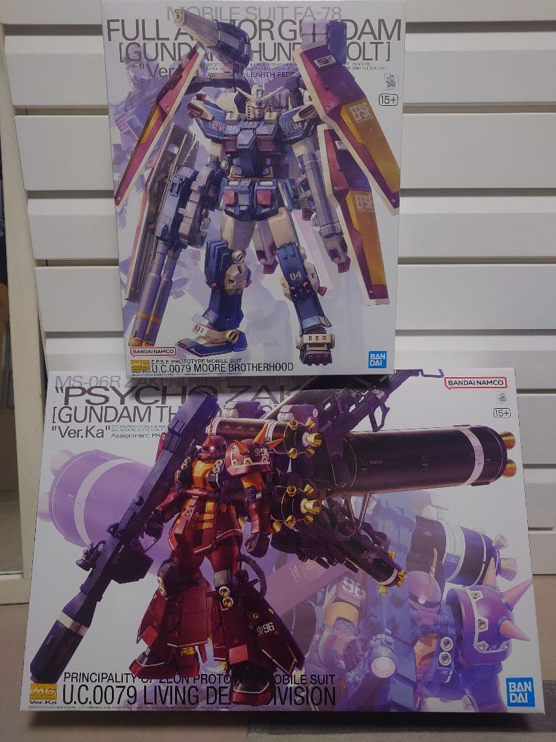 MGフルアーマーガンダム Ver.Ka & MGサイコザクVer.Ka