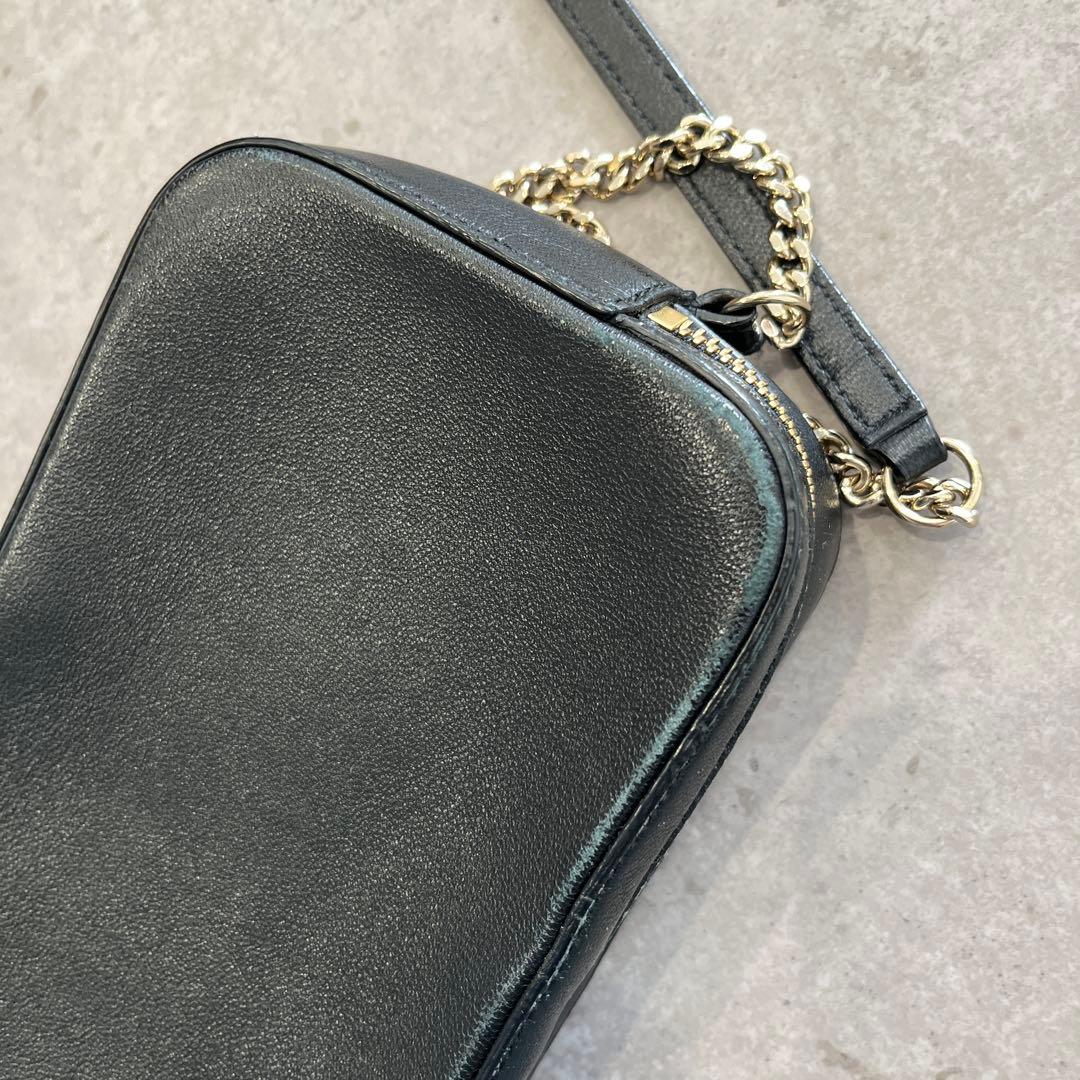 【値下げしました】Jimmychooブラックレザーショルダーバッグ