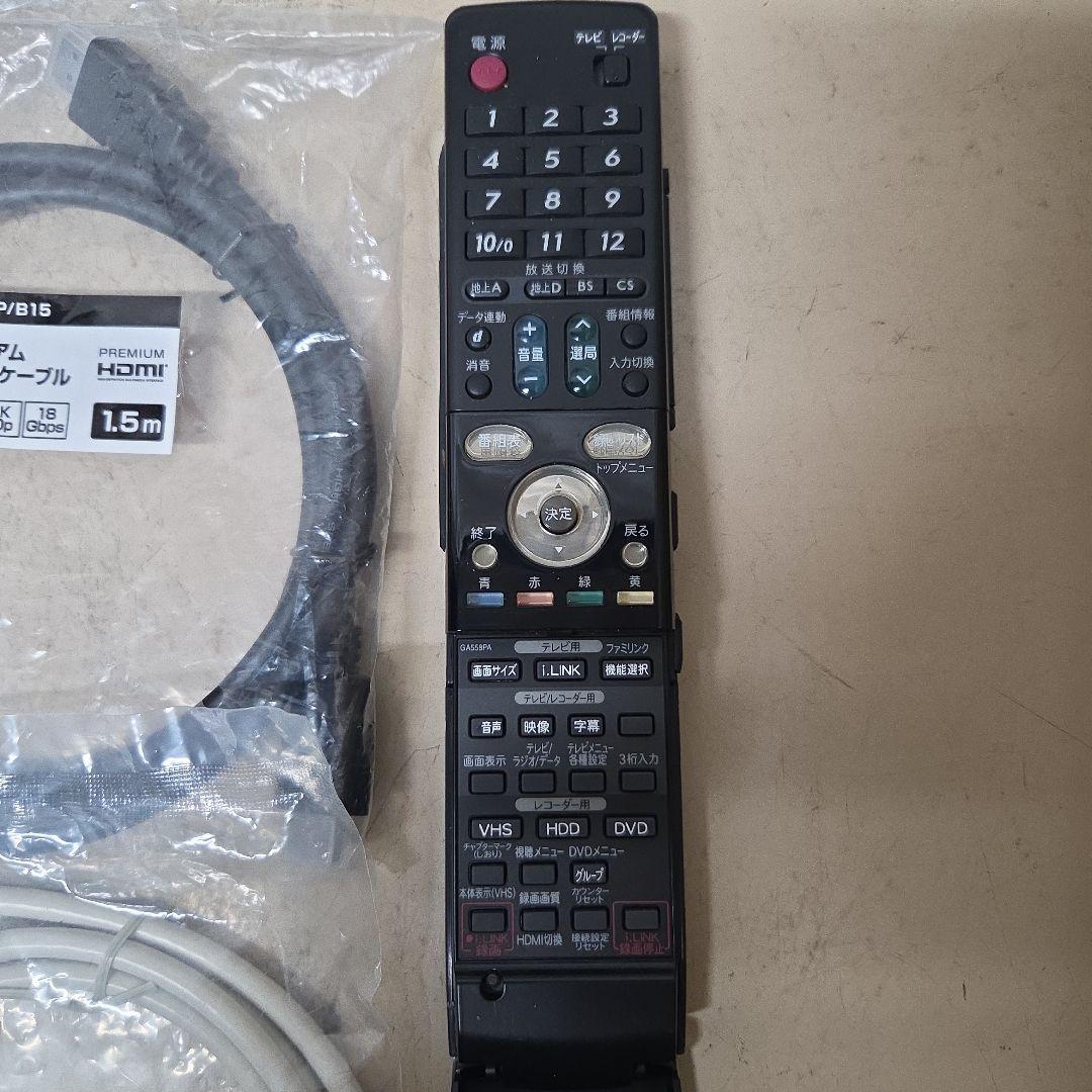 VHS・DVDレコーダー SHARP DV-ACV52 ギヤ交換品