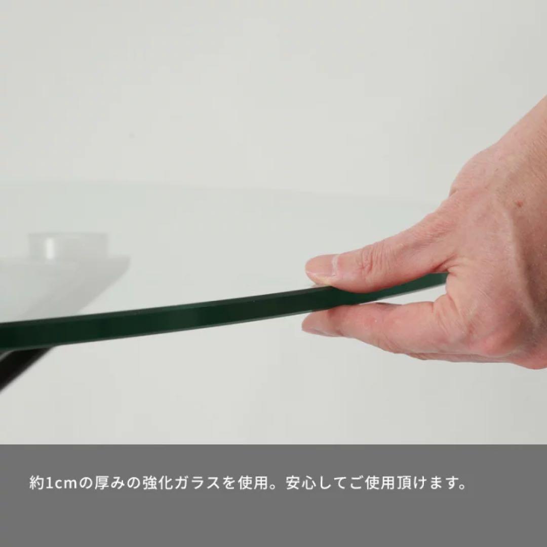 geo ジオ クラスティーナ　ガラステーブル 丸ガラス 直径110cm