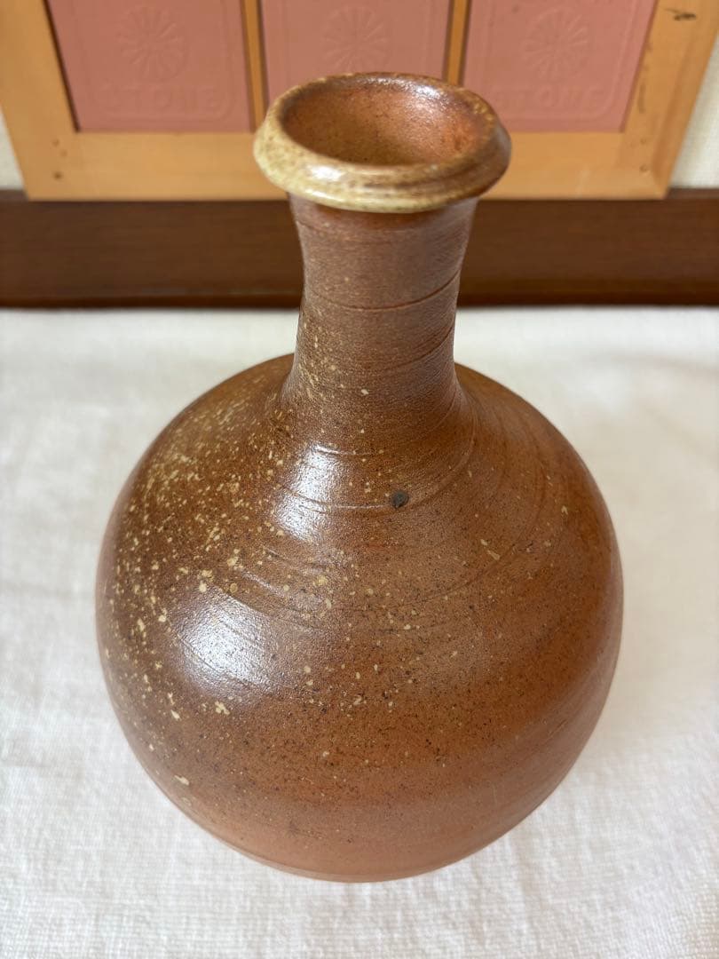 信楽焼　大徳利　花瓶アンティーク置物　骨董品　唐九郎釜