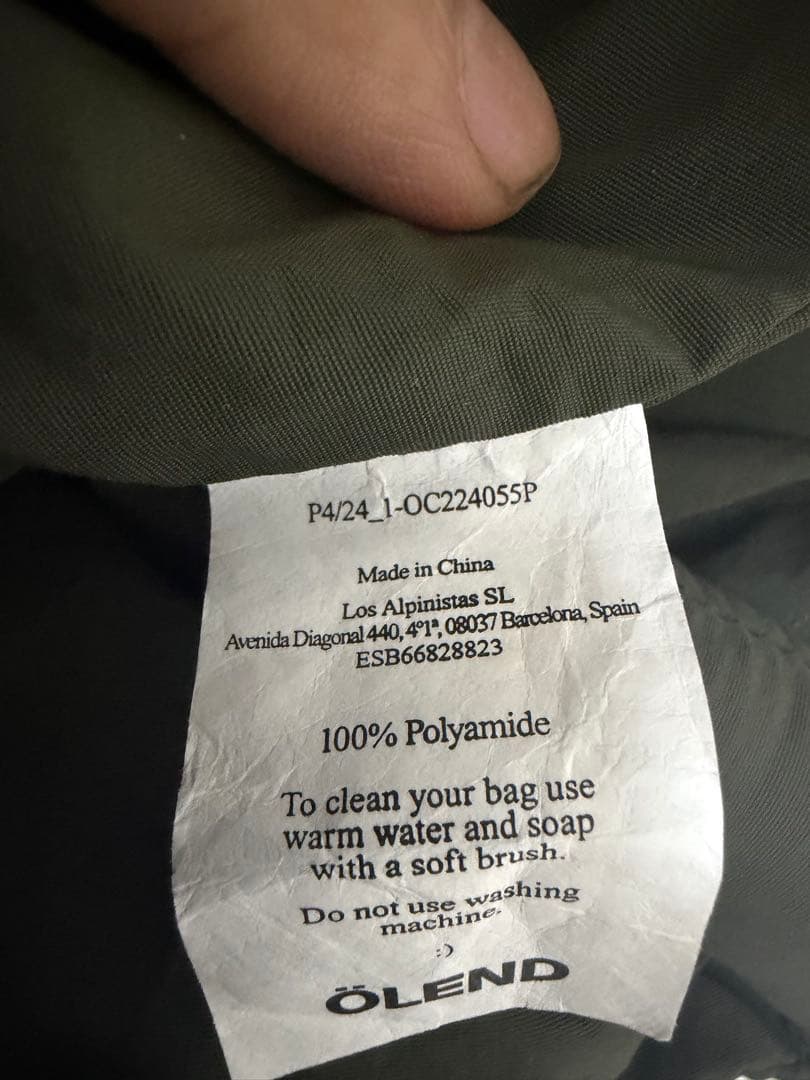 バッグ OLEND Ona Soft Bag FOREST GREEN