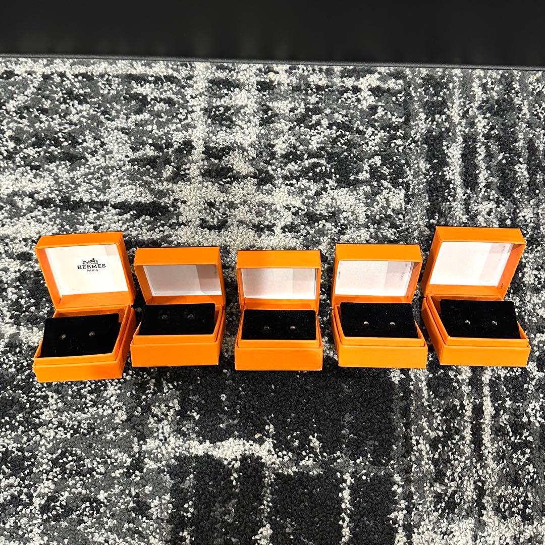 ㊱HERMES　エルメス　オレンジ　空箱　小物・アクセサリー入れ　8個セット