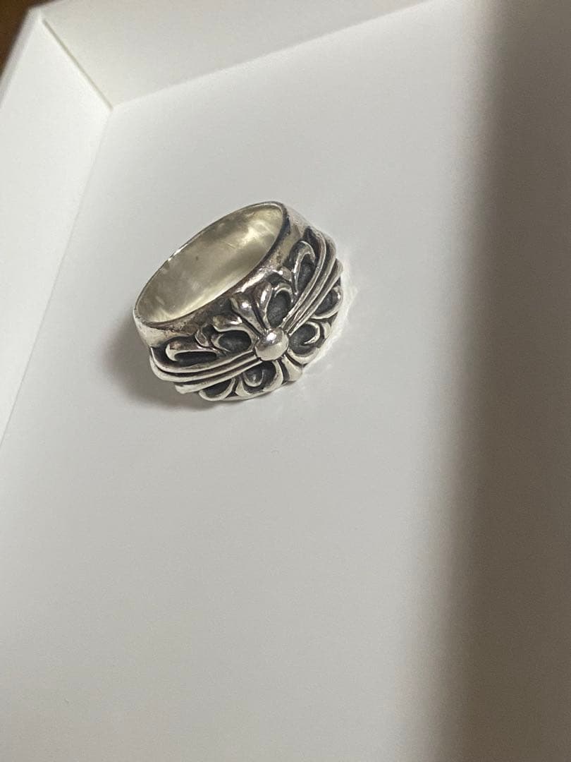 クロムハーツ　フローラルクロスリング　17号