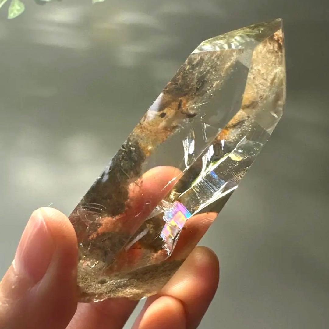 スモーキー　ルチル　ガーデンクォーツ　ルチル　スモーキー　フリーフォーム　透明