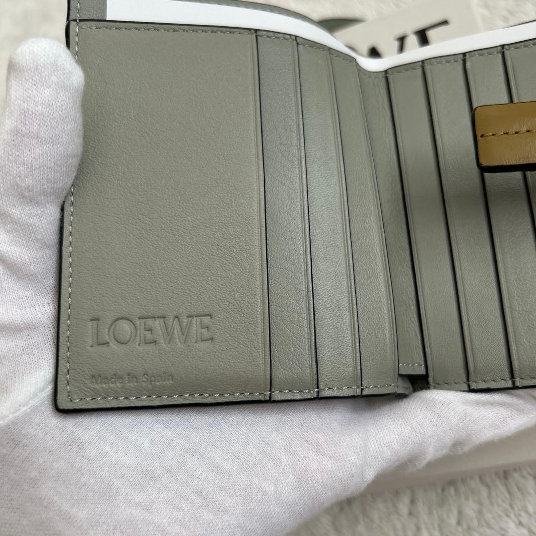 【美品】ロエベ コンパクトジップウォレット　二つ折り財布 LOEWE