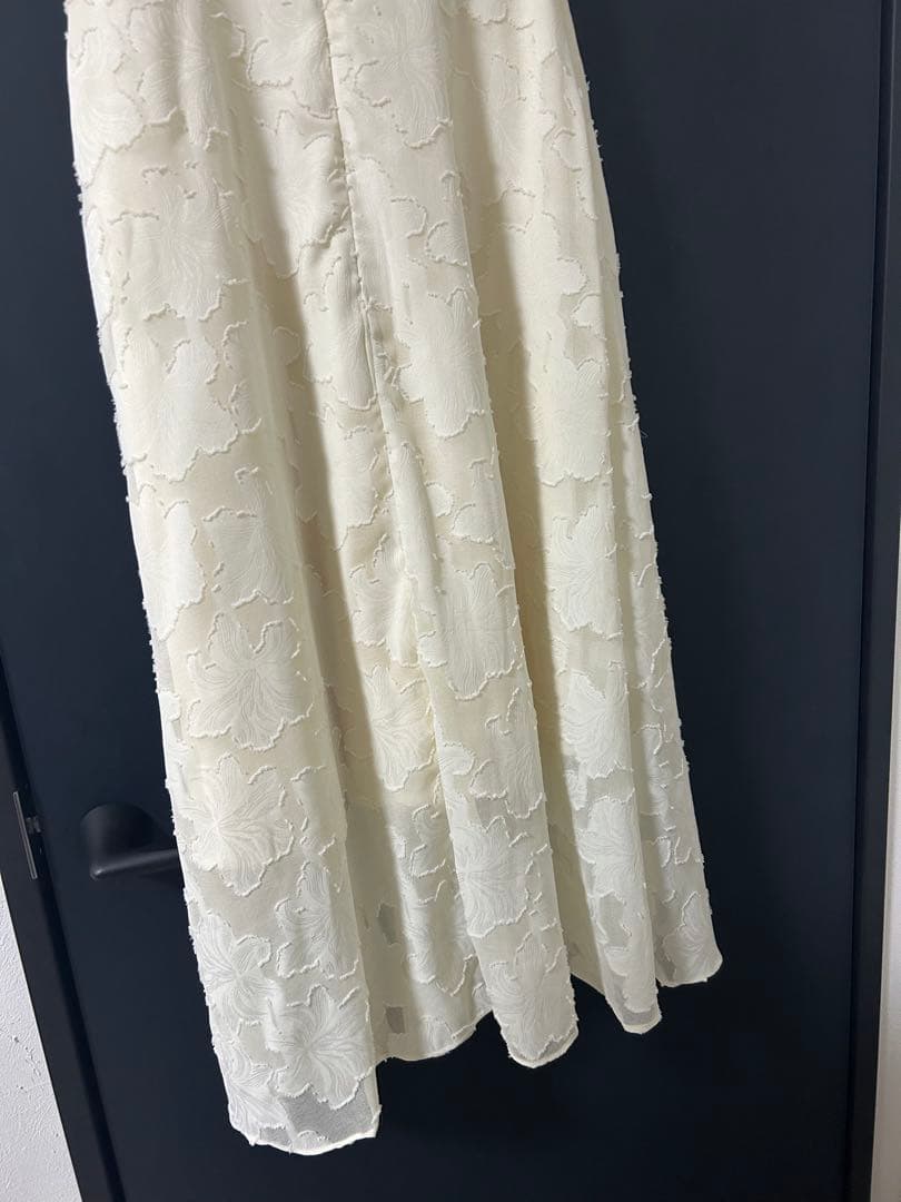 Dea ローブドフルール ロングドレス アイボリー