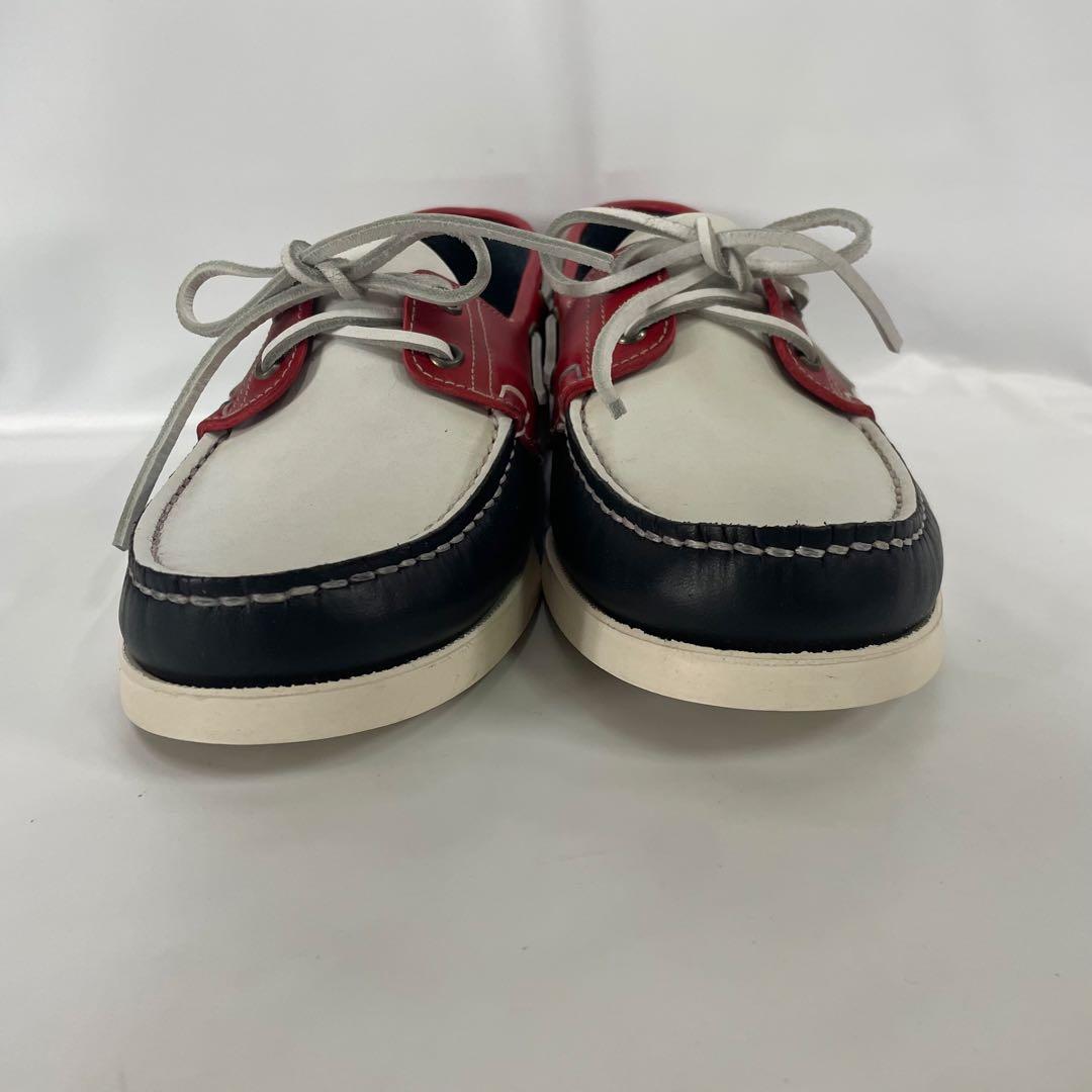 パラブーツ 0504 デッキシューズ トリコロール　レザー