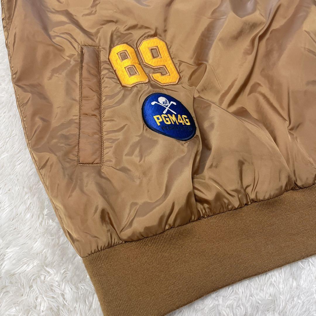 パーリーゲイツ　ハーフジップ　中綿　ブルゾン　ニット切替