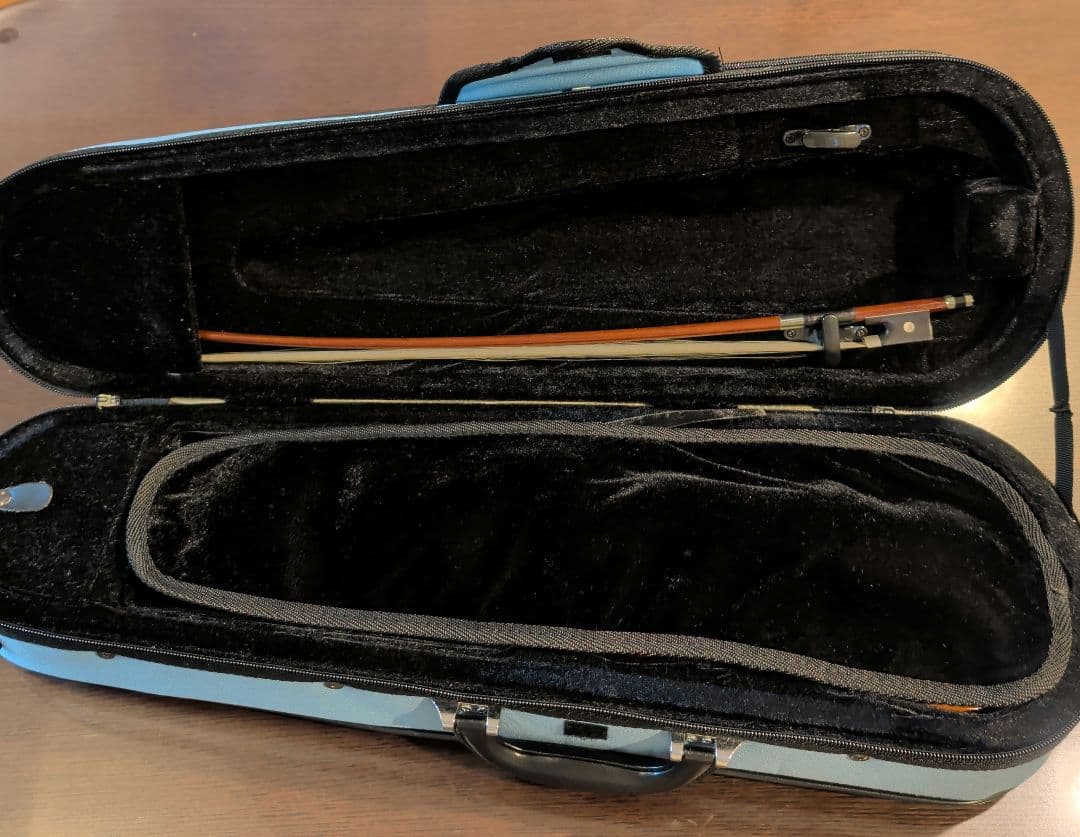 カルロジョルダーノ 1/8バイオリン本体・水色ケース付き