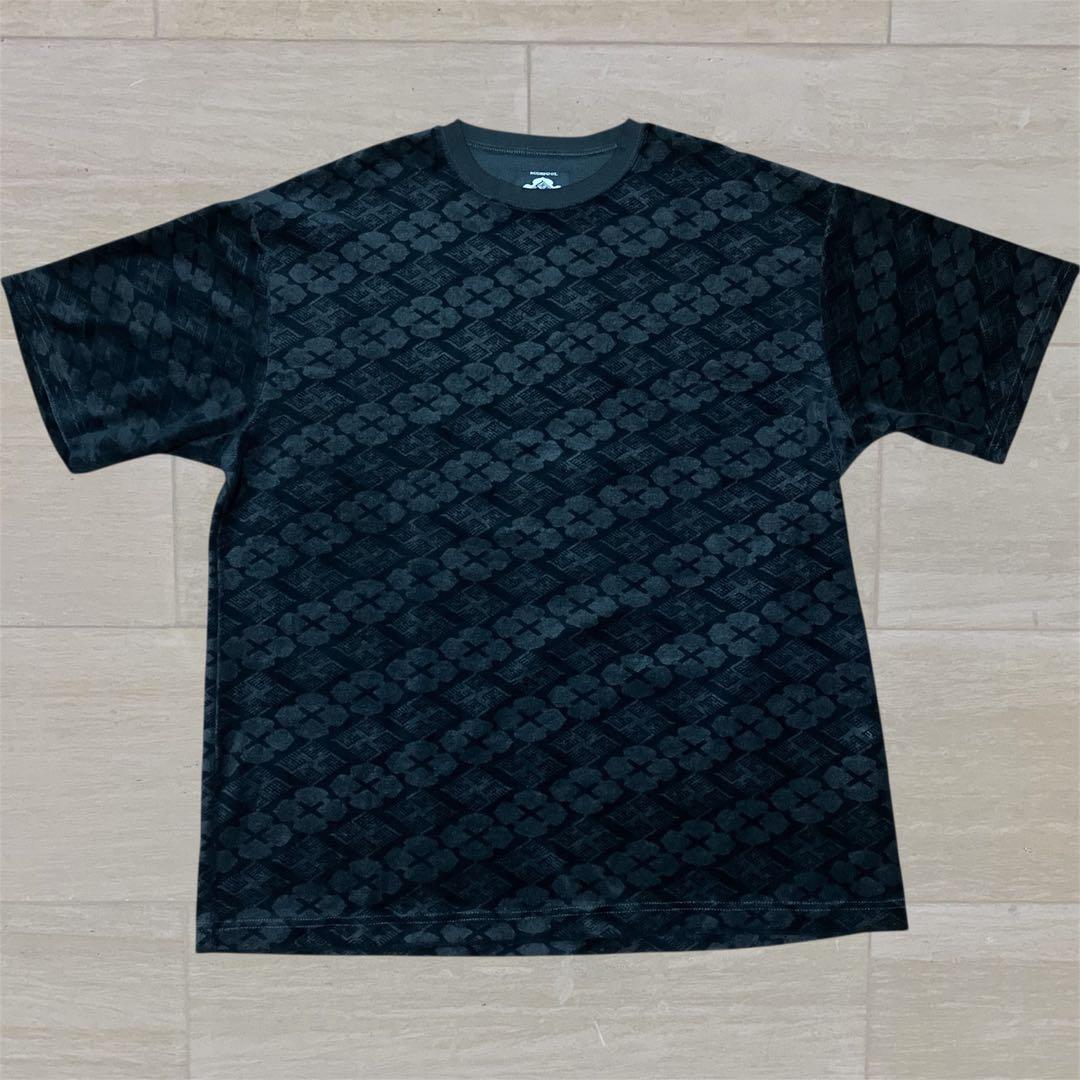 GAKKIN × BUDSPOOL 花罰家紋 VELOUR S/S TEE XL