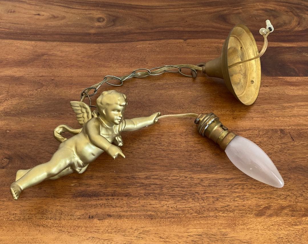 天使 アンティーク ペンダントライト 照明 １灯