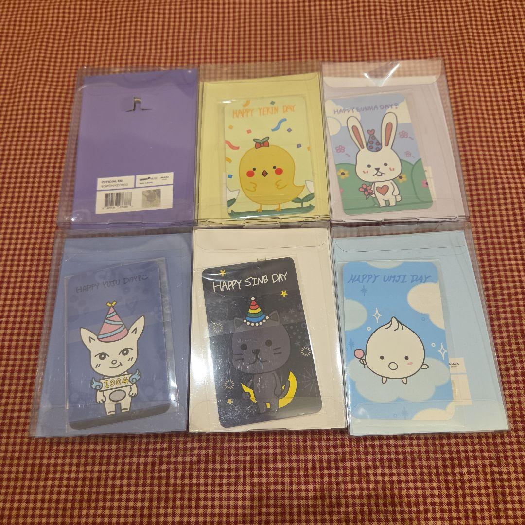 GFRIEND 誕生日キーホルダーセット&付属トレカ（ソウォン欠品）