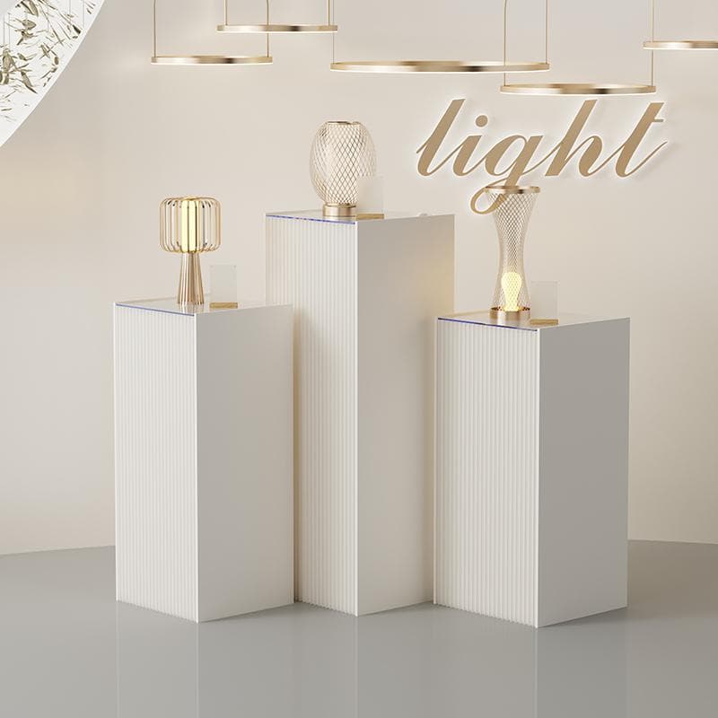 ディスプレイスタンド高さ98㎝長さ50㎝展示台 陳列台 組立不要 展示会イベント