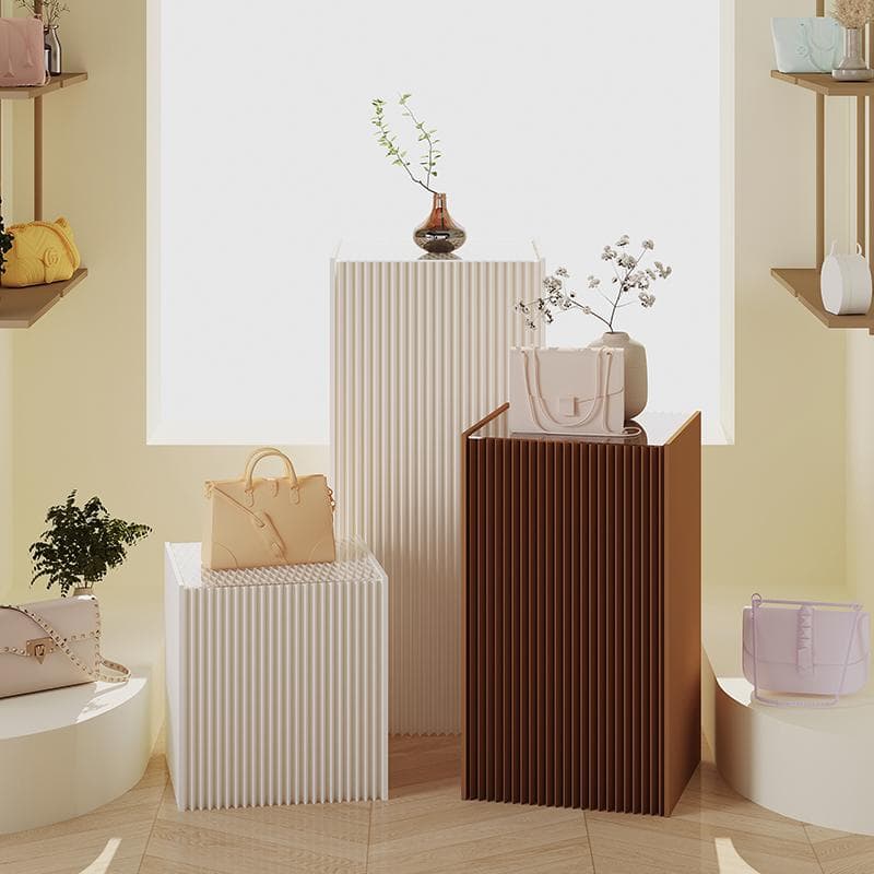 ディスプレイスタンド高さ98㎝長さ50㎝展示台 陳列台 組立不要 展示会イベント