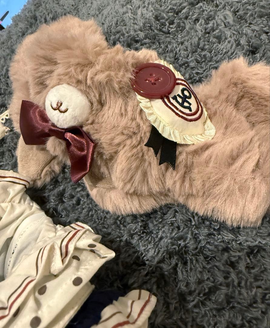 20cm完売レア限定セーラー風熊ちゃんメイド着せ替えぬいぐるみ服セット♪