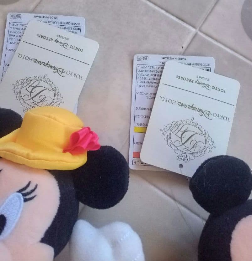 東京ディズニーランドホテル限定 ミッキー＆ミニーちゃん♡ぬいぐるみバッジ